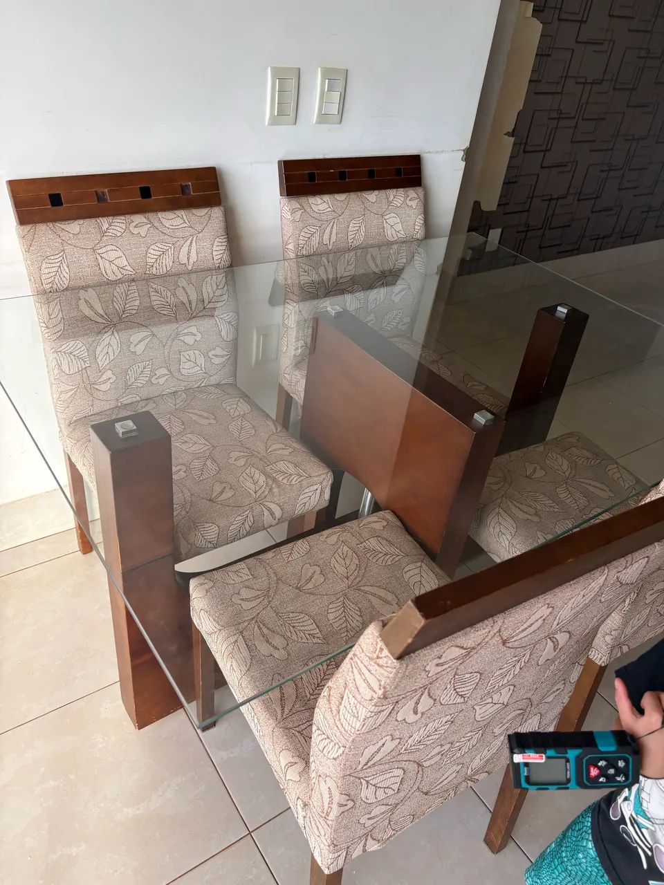 Mesa jantar vidro 