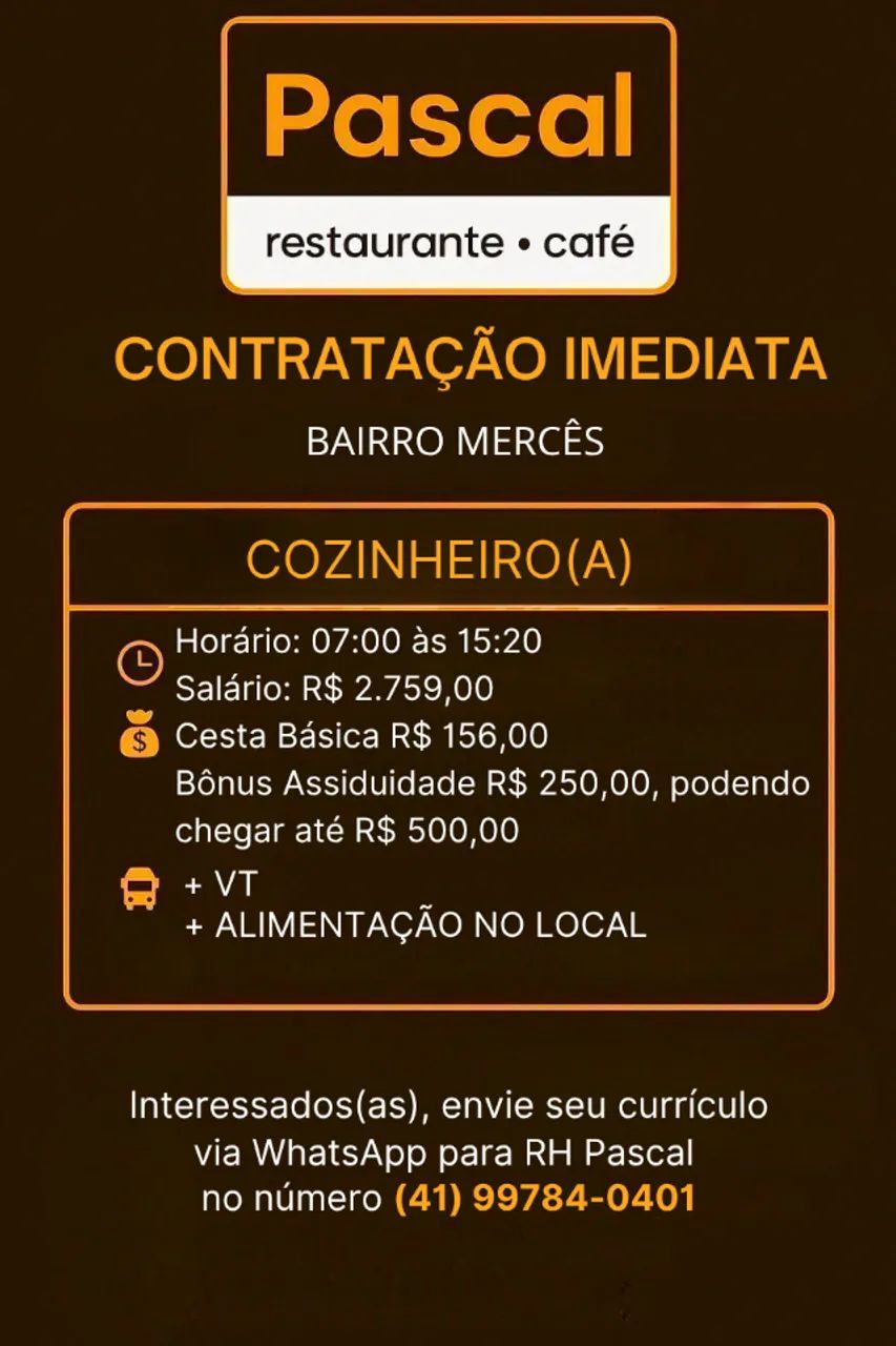 Cozinheiro (a)