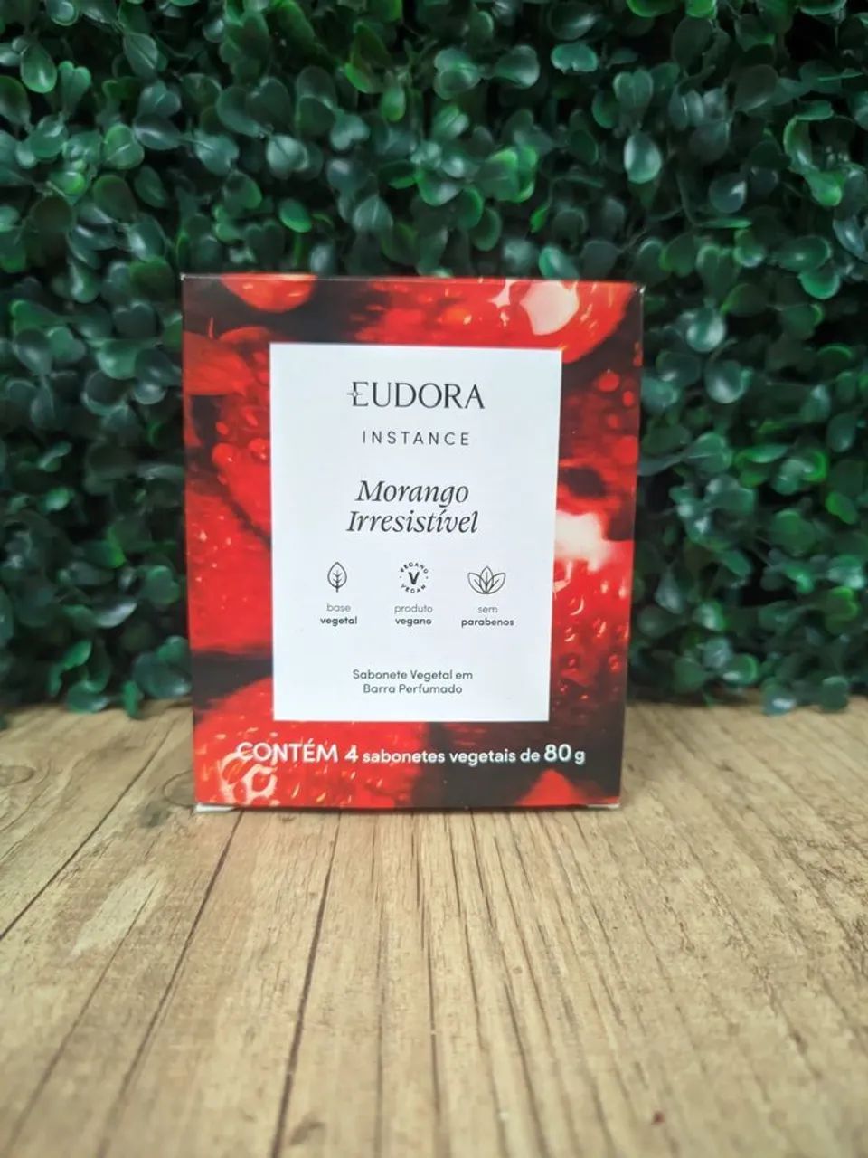 Eudora Instance - Sabonete em Barra Perfumado - Morango Irresistível 80g