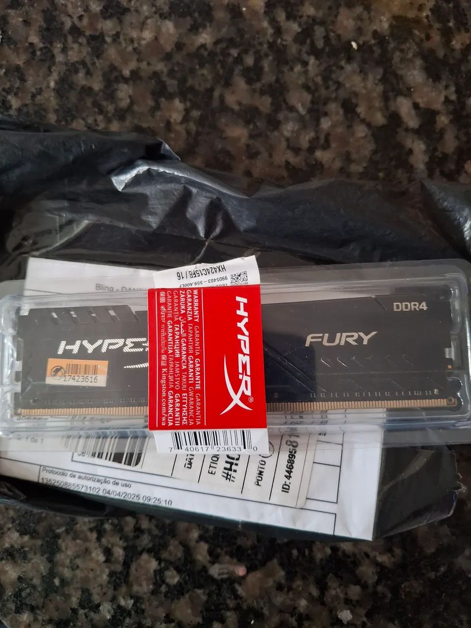 Memória 16gb fury GHz 2400 semi nova - Memória RAM - Jacintinho