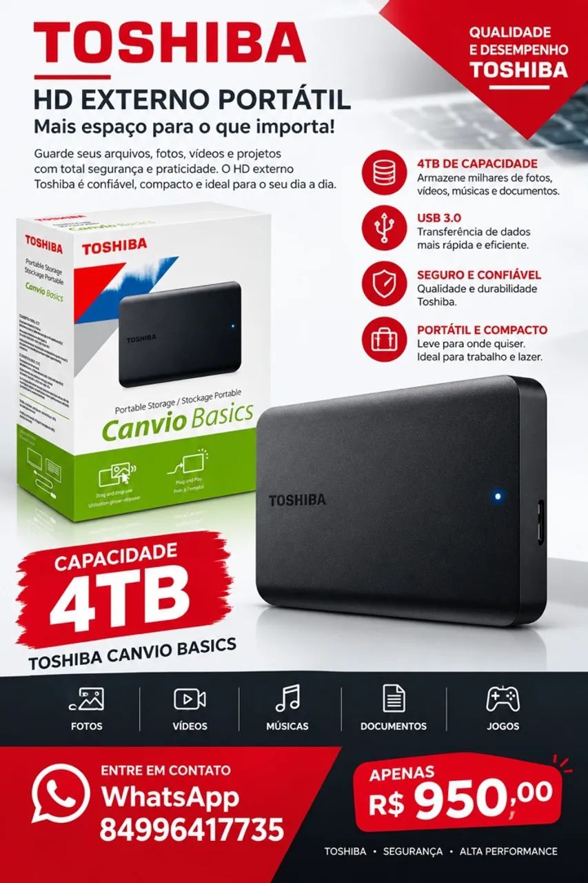 Hd externo 4TB