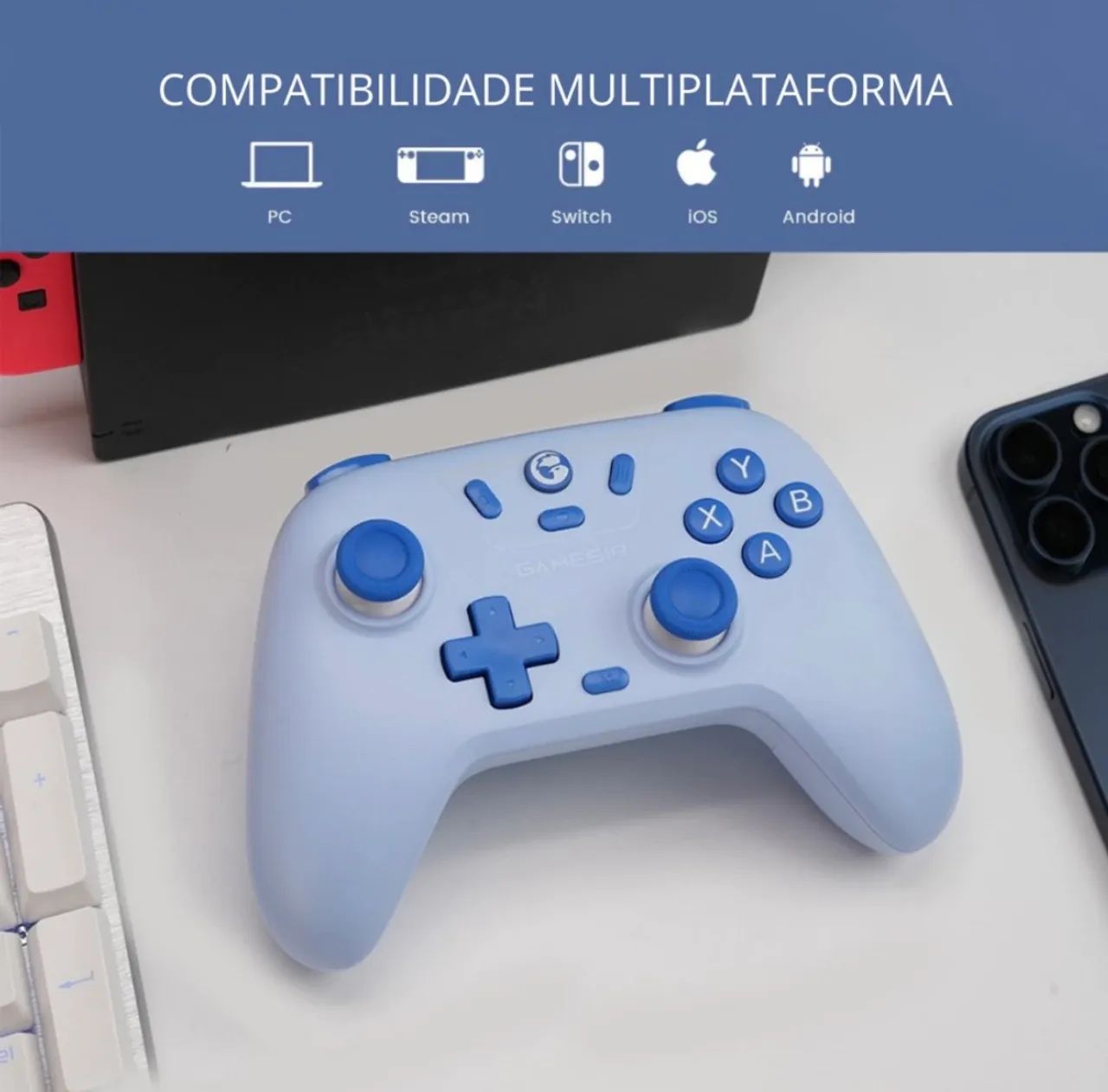 Controle Gamesir T4 Nova Lite Sem Fio Para Pc Switch Android - Foto 2