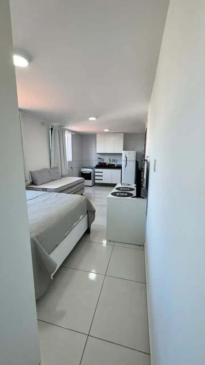 vendo / alugo flat com 25m2 beira mar mobiliado