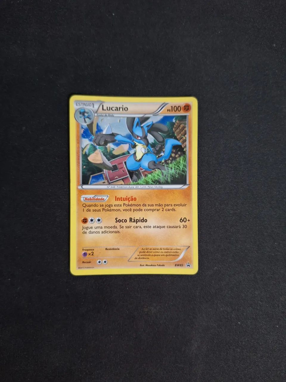 Carta Pokemon Lucario Promo BW85 (NM)