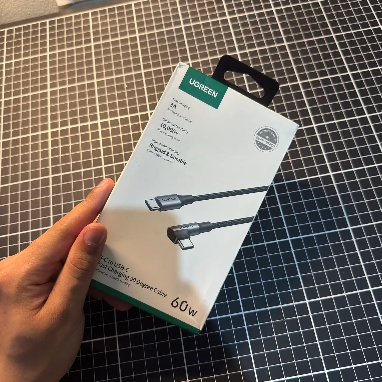 Cabo Usb-c 90 Graus 1 Metro Carregamento Rápido