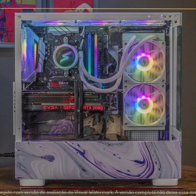 PC Gamer Ryzen 5 5600X, 16gb, 512gb NVMe, RTX 2080 Super, WC 240mm, Fonte 650W - Foto 2