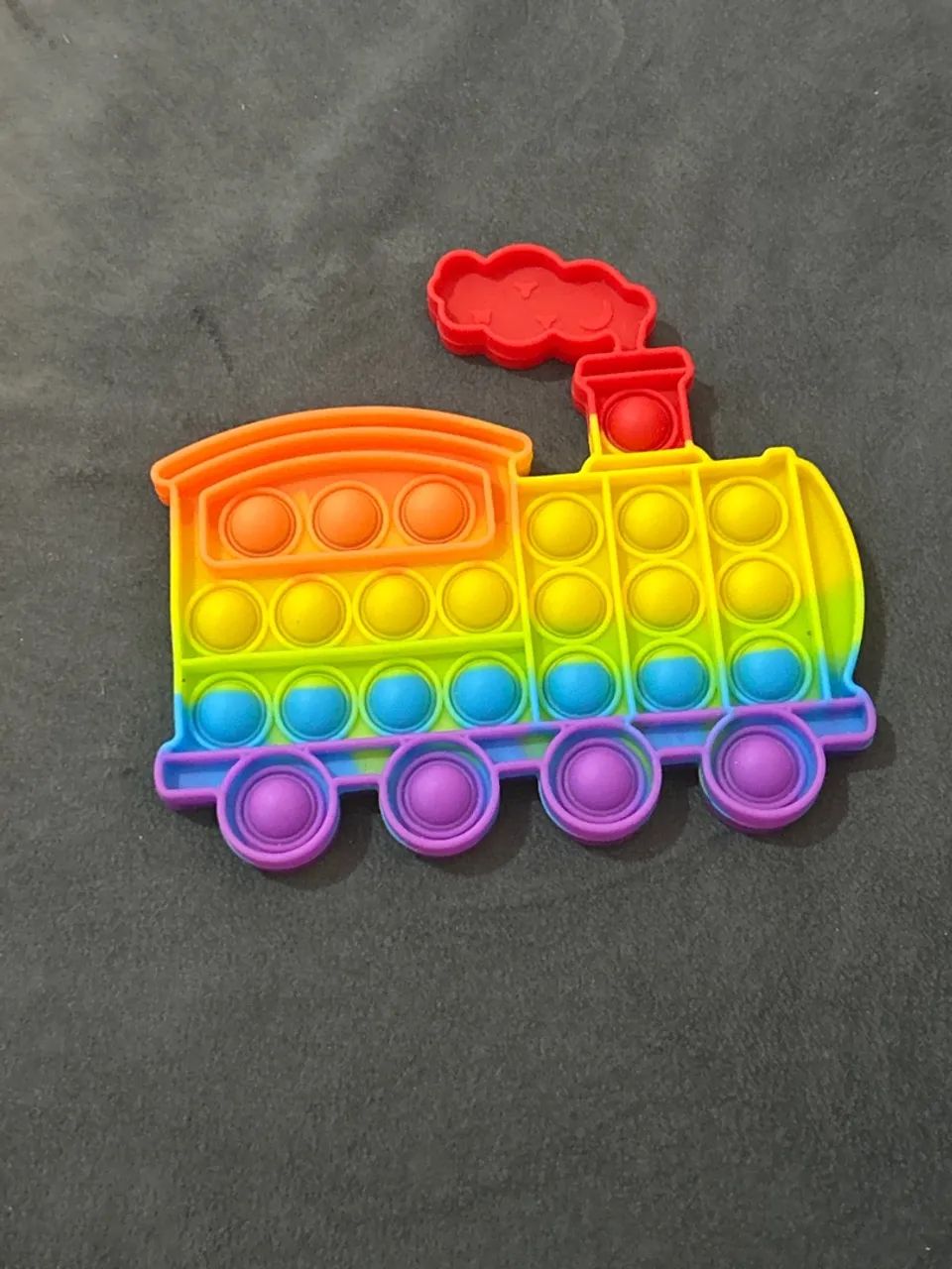 Fidget toy pop it de trem 