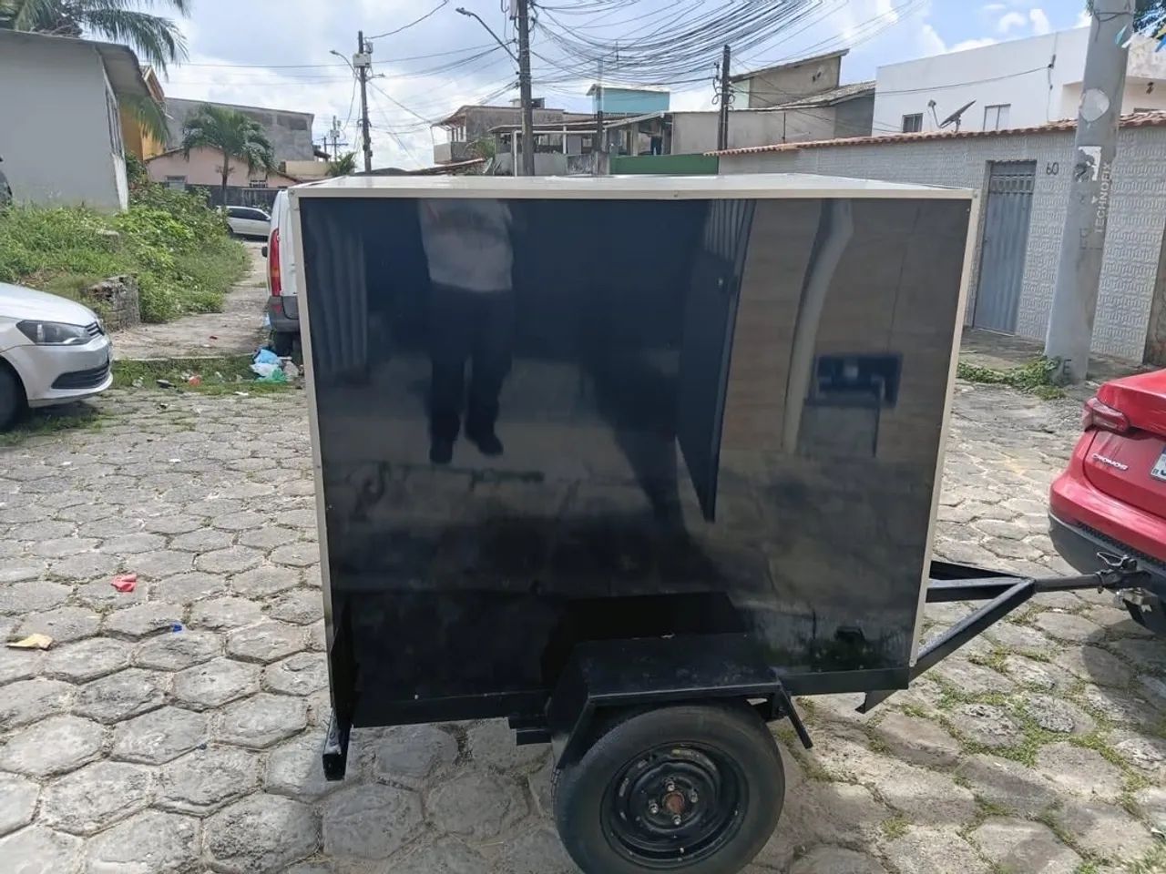VENDO CARRETINHA/CARROCINHA BAÚ NOVA - Foto 5