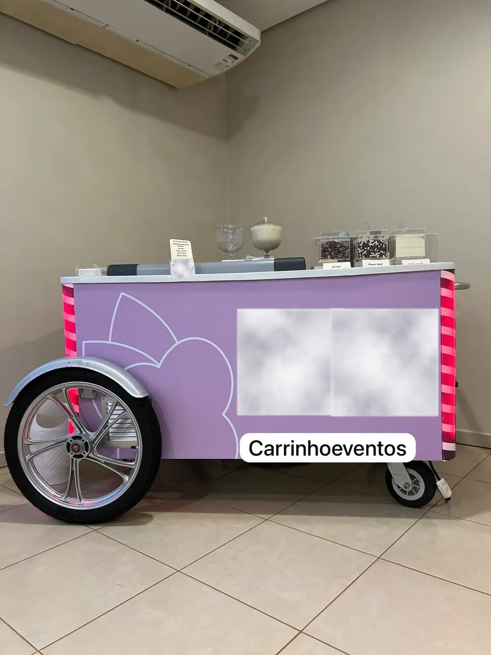 Carrinho para eventos com freezer  - Foto 2