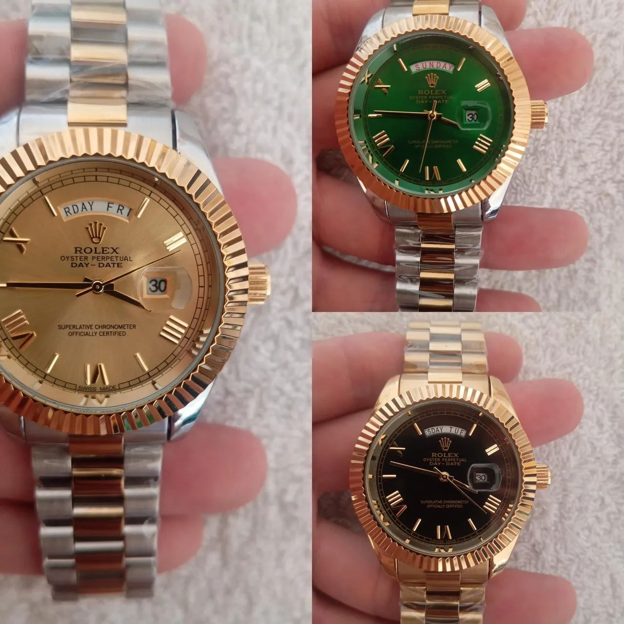 Relógio rolex presidente, 1 linha 