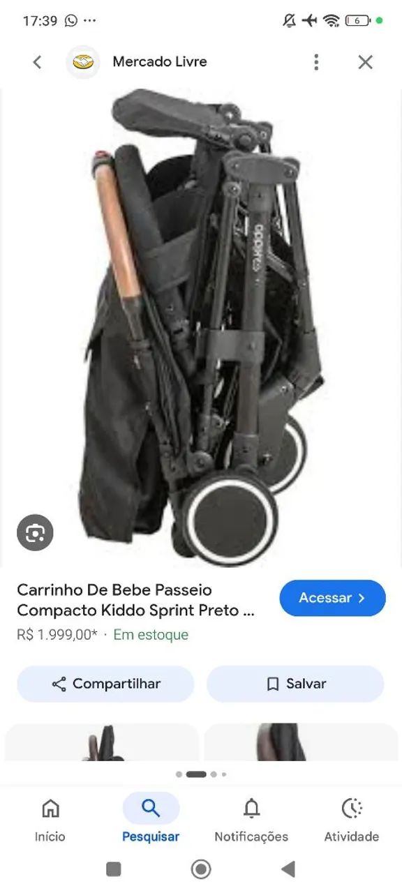 Carrinho vira mala com bolsa - Foto 5