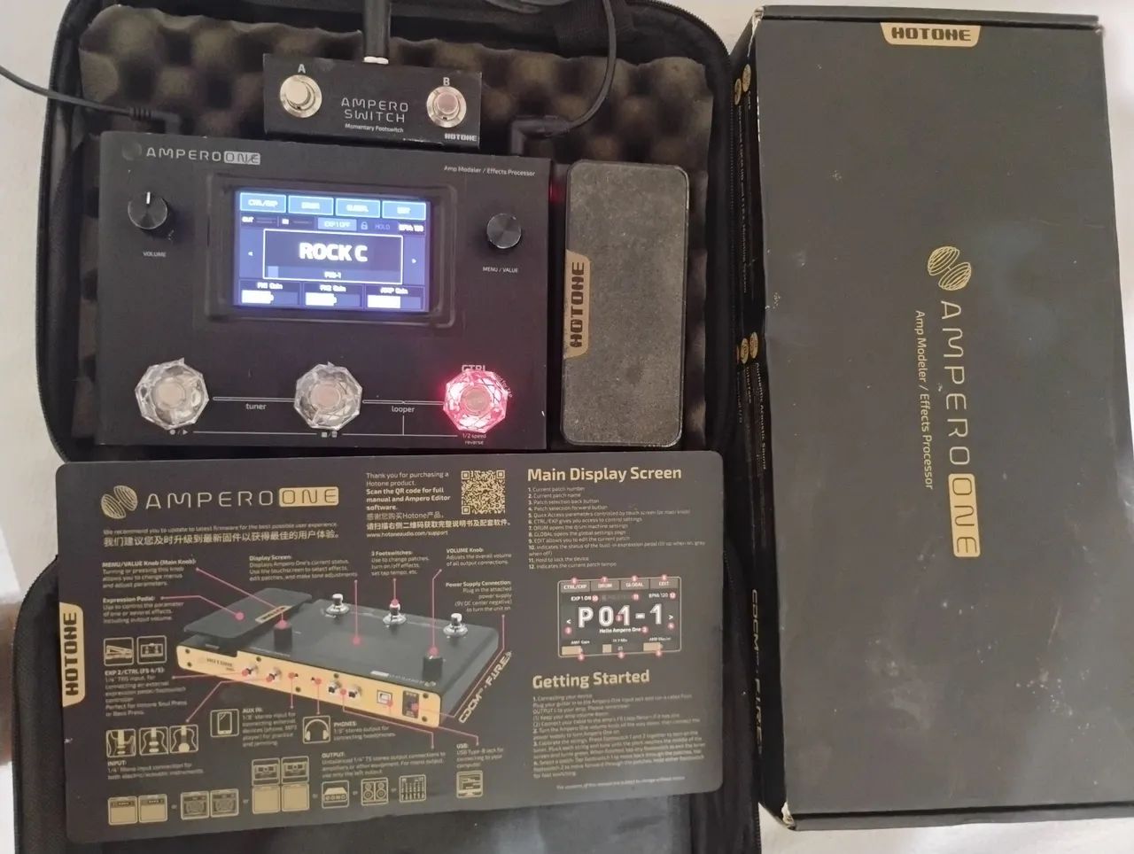 Pedaleira Hotone Ampero MP80 / Ampero One + Switch - Foto 2