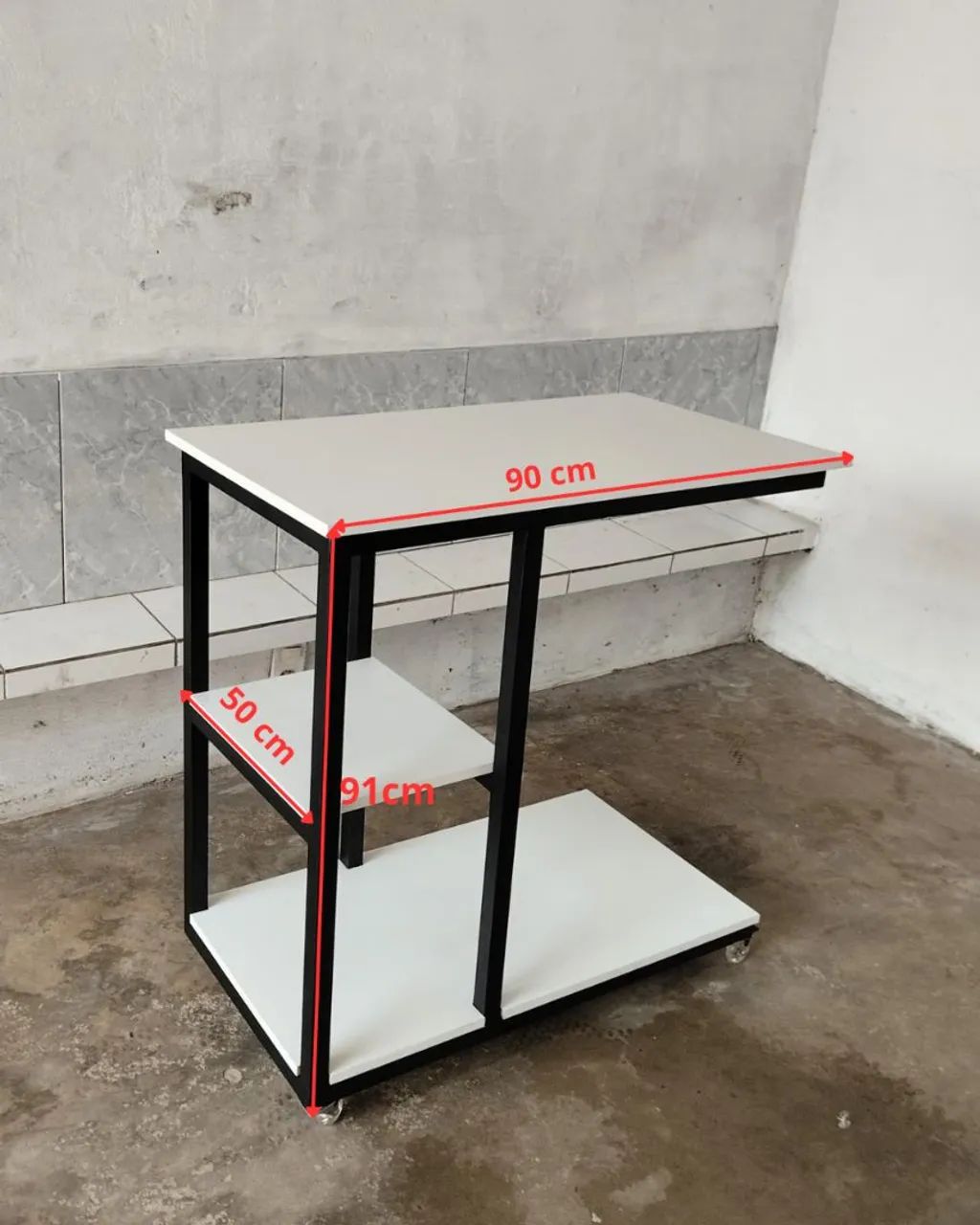 Mesa multifuncional com rodinhas | móvel industrial  - Foto 2