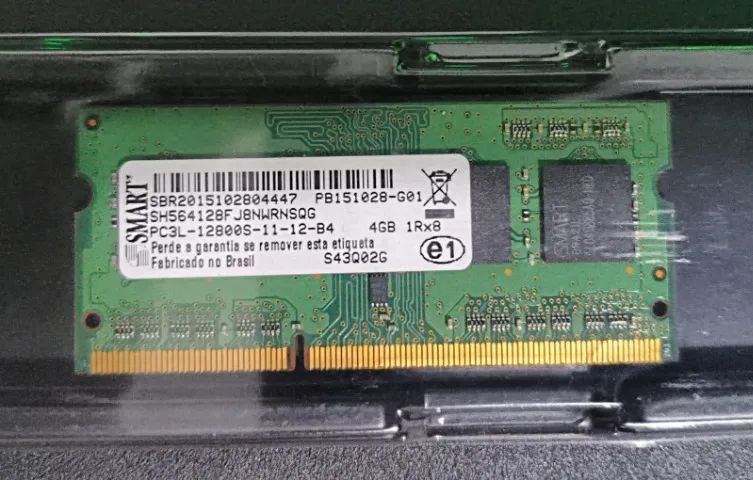 Memória RAM Notebook 4GB DDR3L 1600MHz
