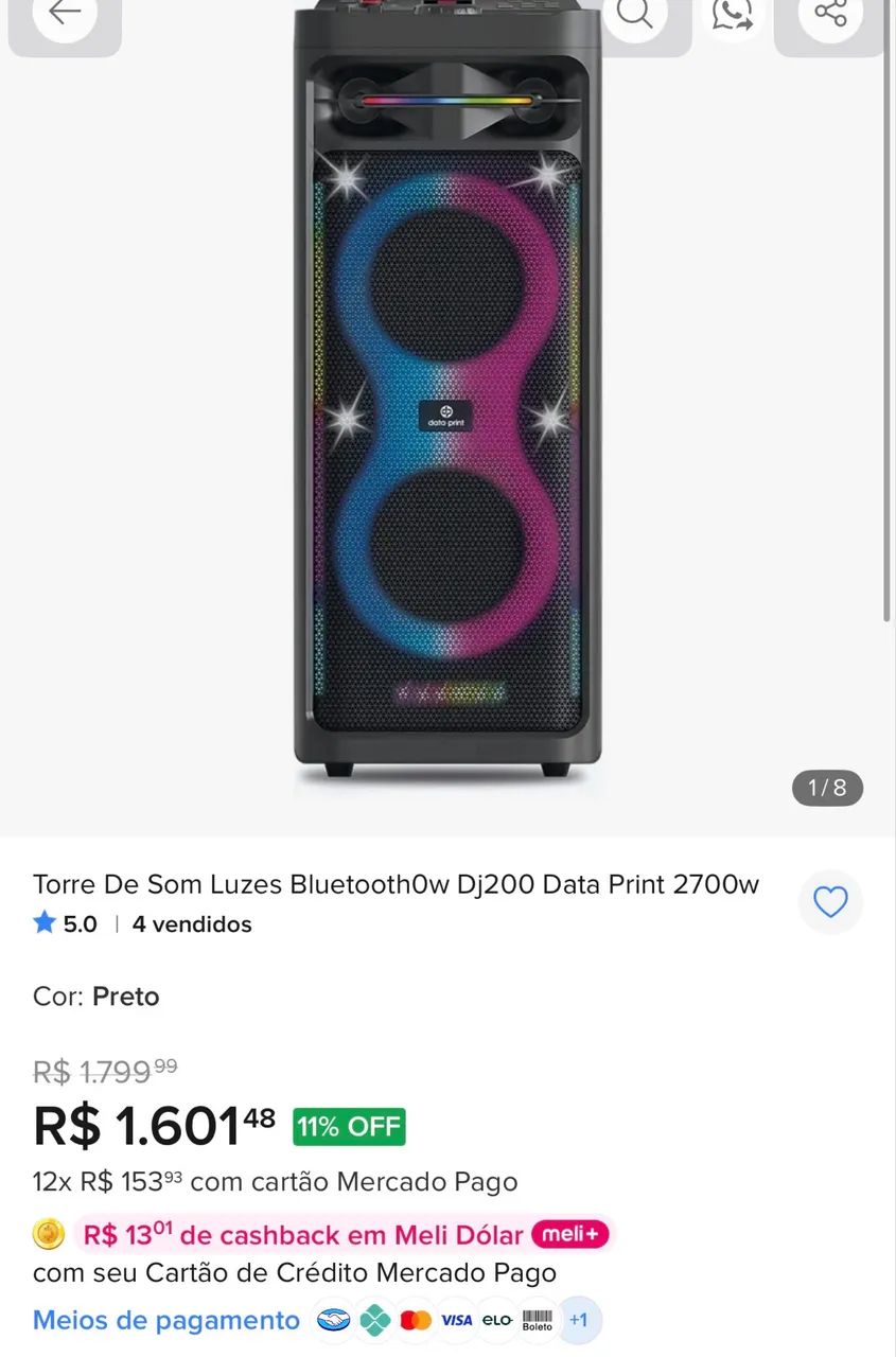 CAIXA DE SOM WIRELESS - Foto 5