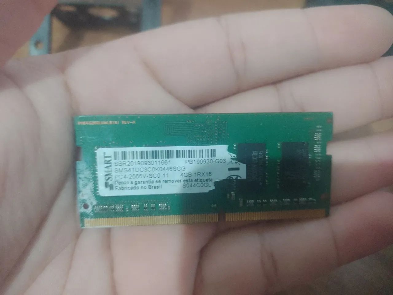 MEMÓRIA RAM 4GB 2400MHZ