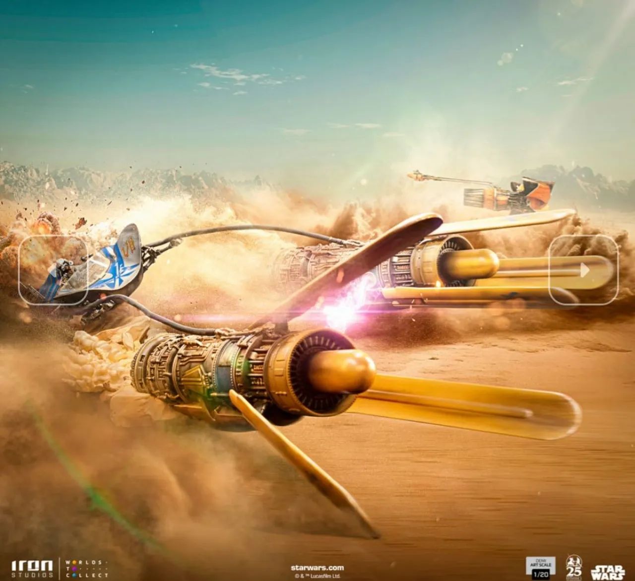 Anakin Pod Racer Iron Studios Star Wars - Foto 2