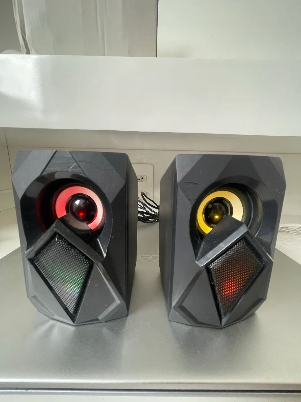 2 caixas de som gamer para Pc 
