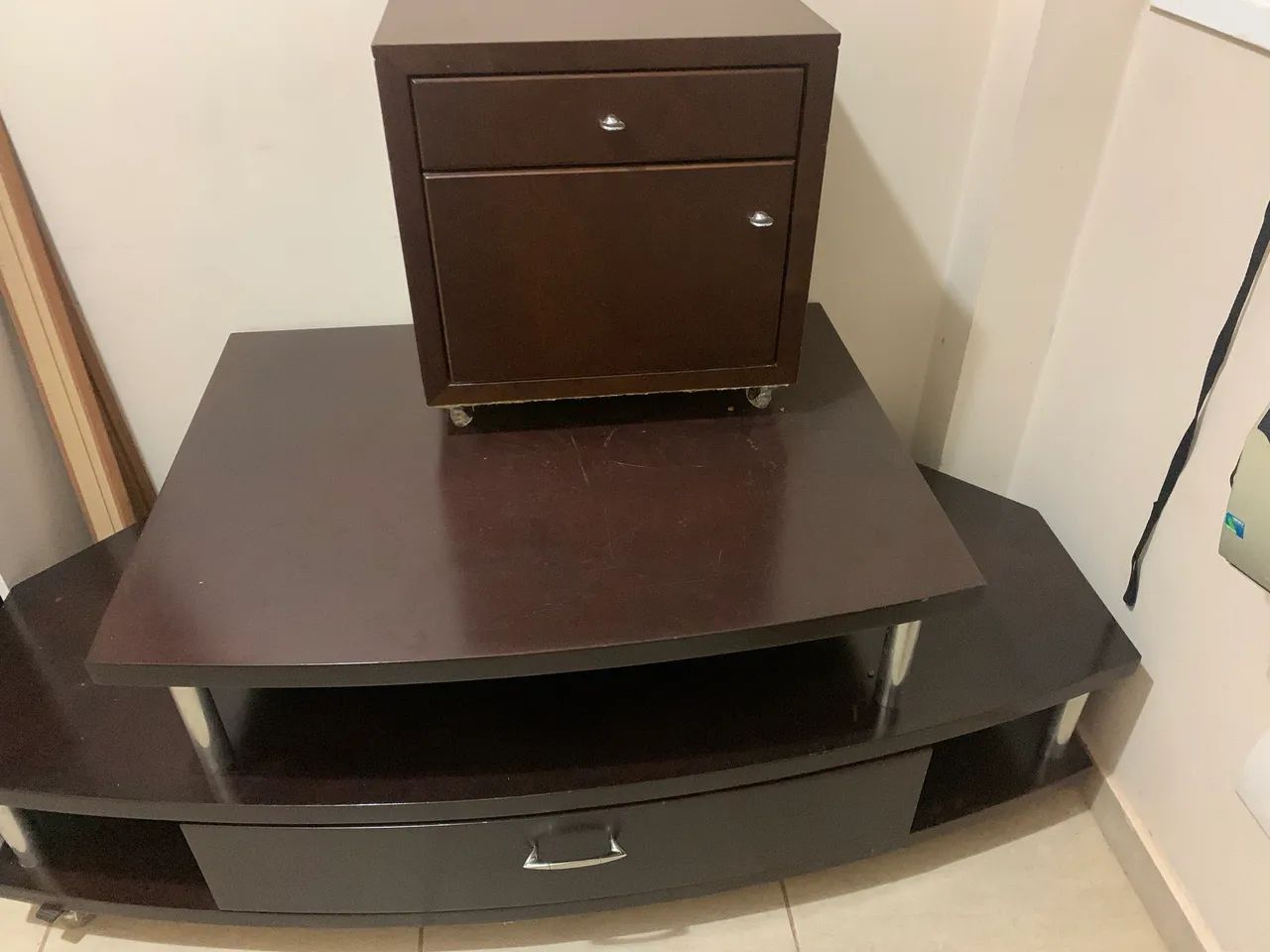 Rack para TV + Criado Mudo
