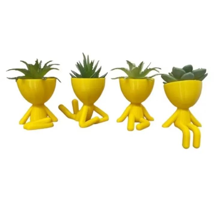 Kit 4 vasinhos da discórdia- suculentas/cactos  - Foto 3