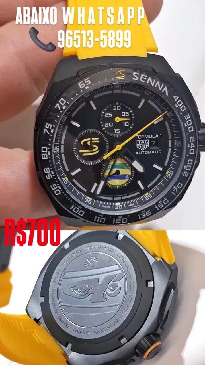 Relógio TAG HEUER FORMULA 1 SENNA AUTOMÁTICO 