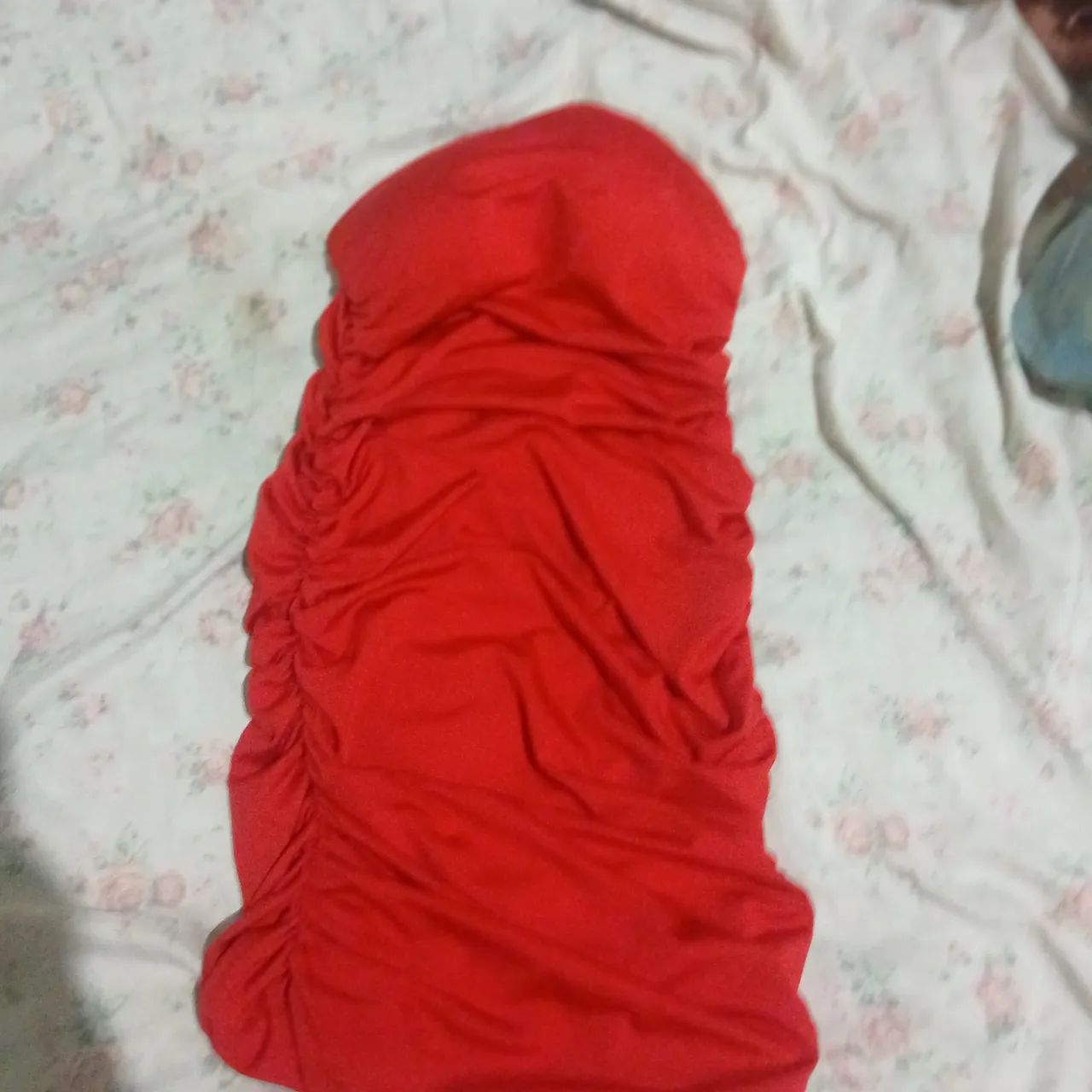 Vestido vermelho tomara que caia 