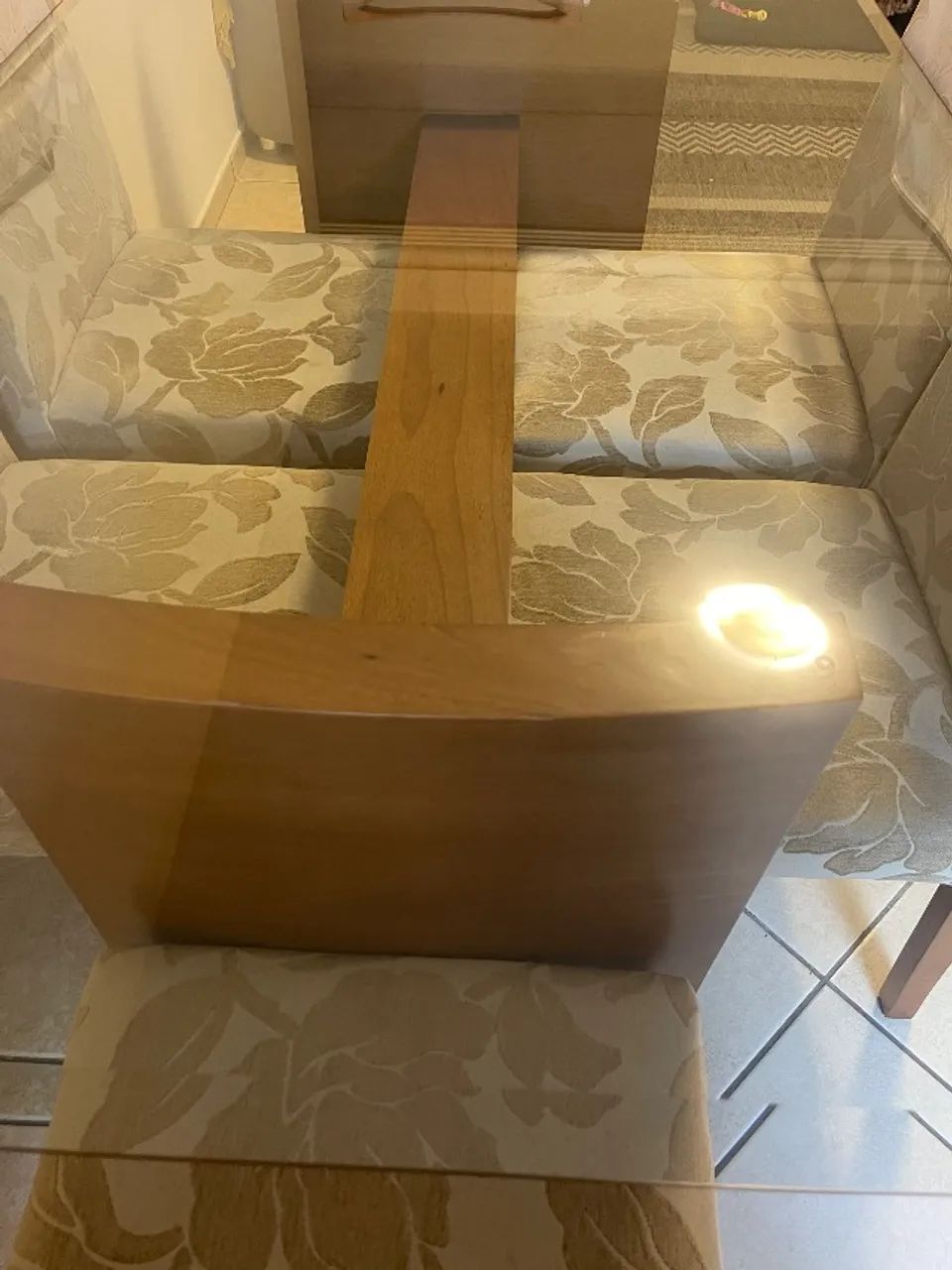 Mesa de jantar de vidro 6 lugares - Foto 2