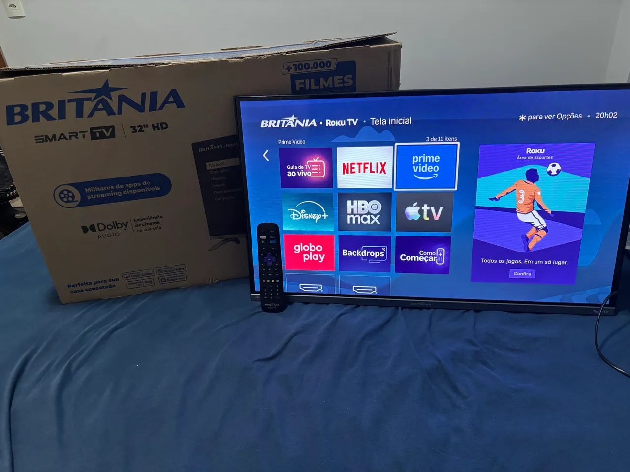 SMART TV BRITÂNIA 32? ROKU TV - Foto 2