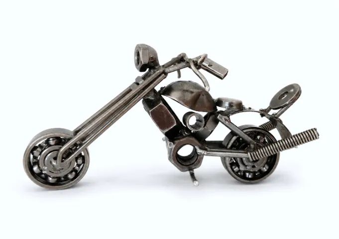 Miniatura Moto Chopper em Metal - Colecionável - Foto 2