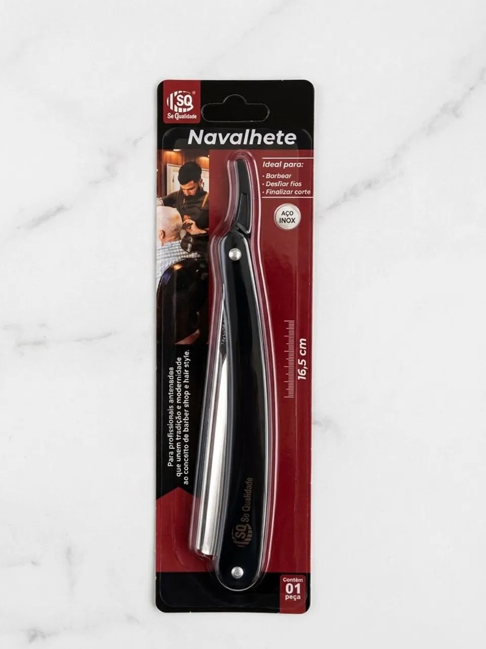 Kit Profissional Navalhete Aço Inox + Caixa de Lâmin - Foto 4