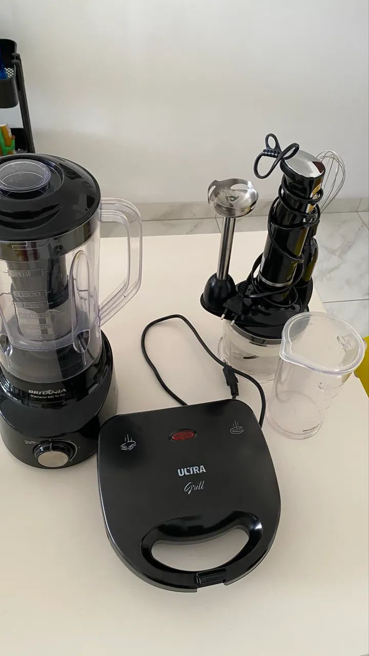 Trio Liquidificador + Mixer + Sanduicheira