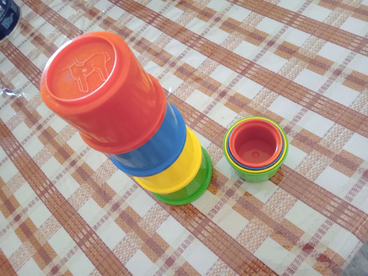 Potes de empilhar, brinquedo de bebê  - Foto 2