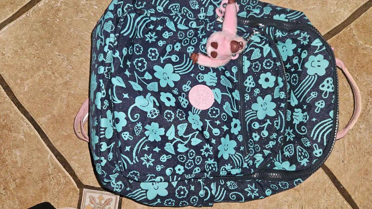 Mochila Kipling original seoul glitter
