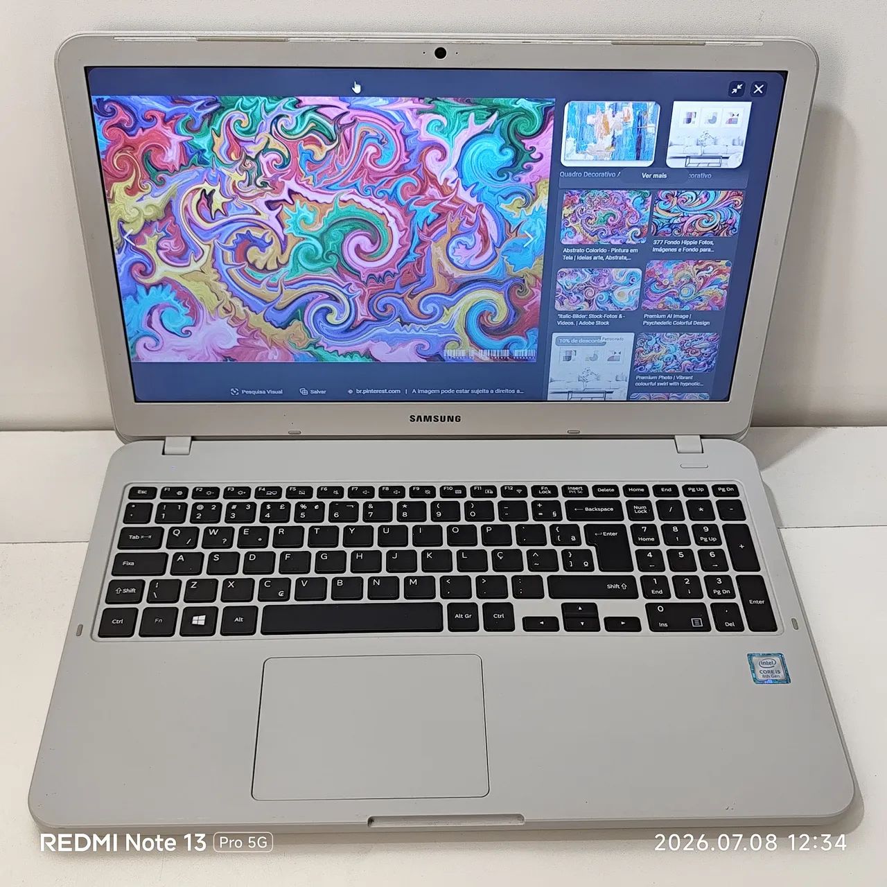Notebook Samsung - Intel Core i5 de 8a Geração - SSD - NVidia - Bateria Boa