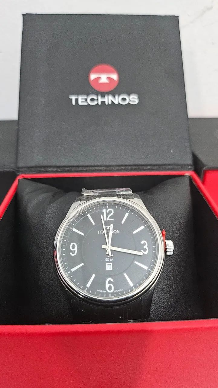 Relógio Technos Masculino Steel Prata 2015BZBS/1P