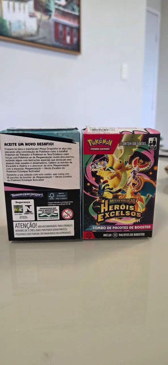 Pokémon Combo De Pacotes Megaevolução 2.5 Heróis Excelsos Pt - Foto 3