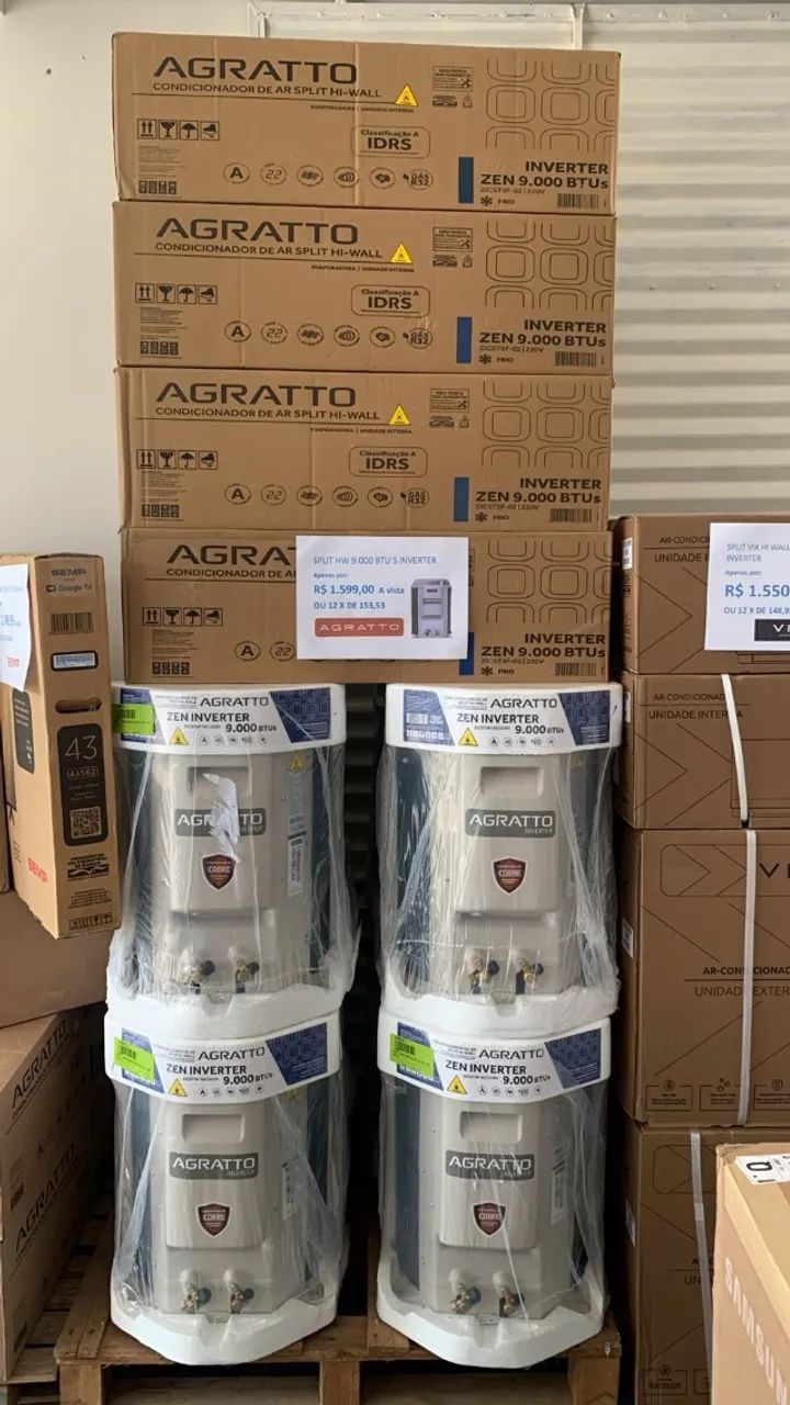 Split Agratto HW 9.000 Btus Inverter