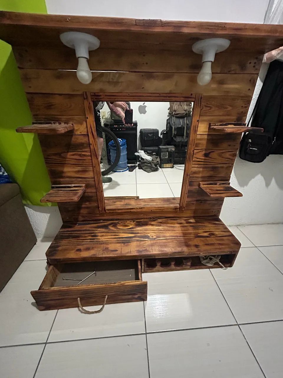 Bancada em Palet Barbearia 65568088085250121