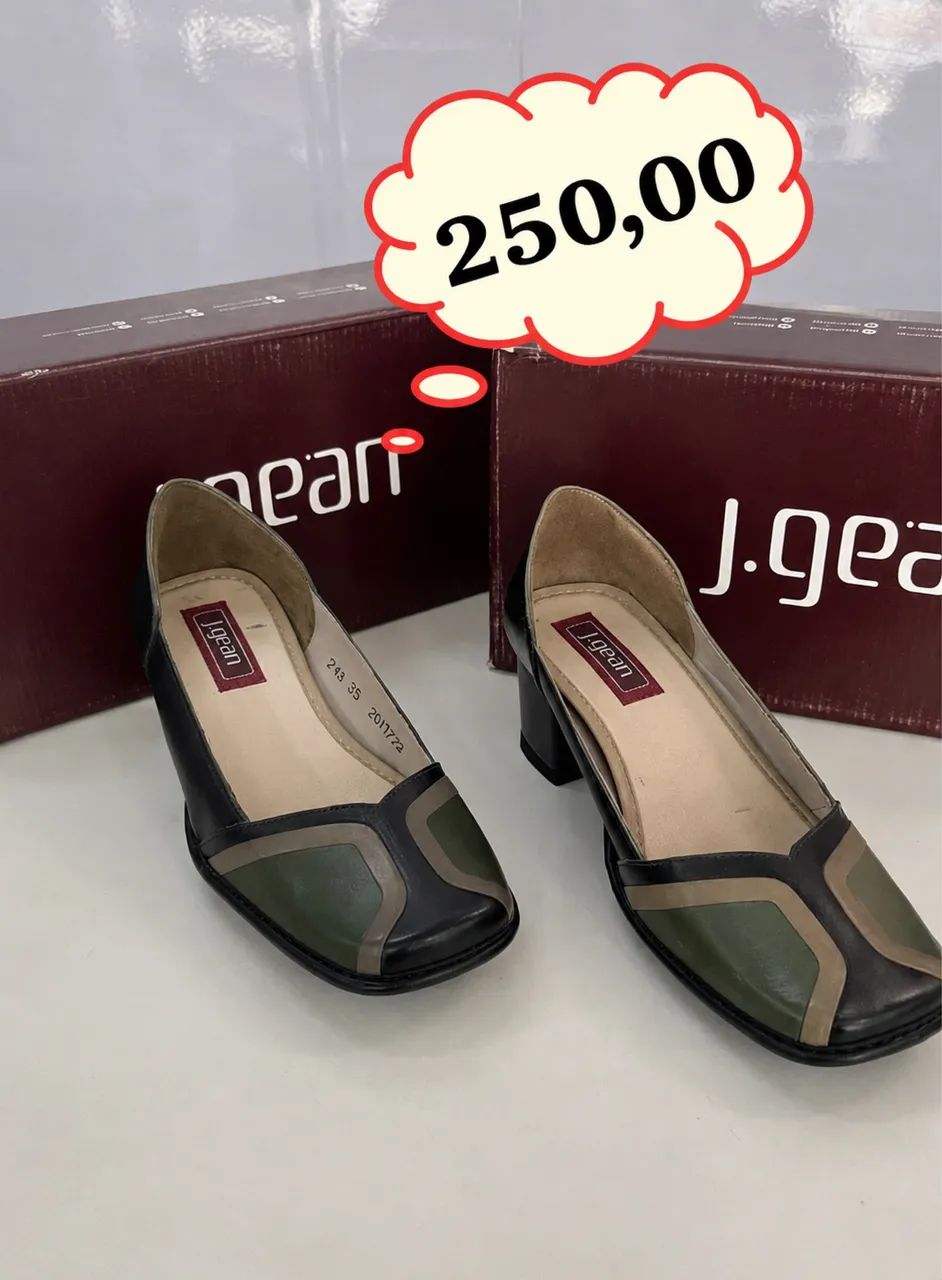 Sapato J Gean Couro Legítimo 