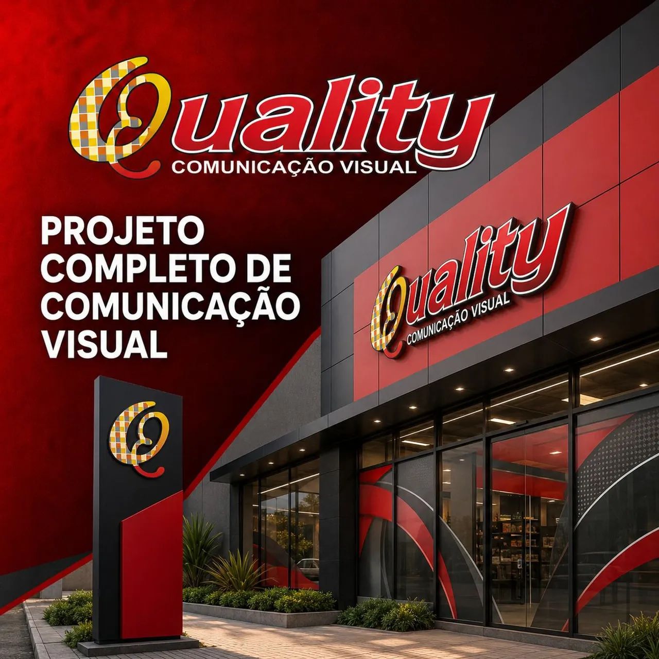 Fachadas em ACM toldos..