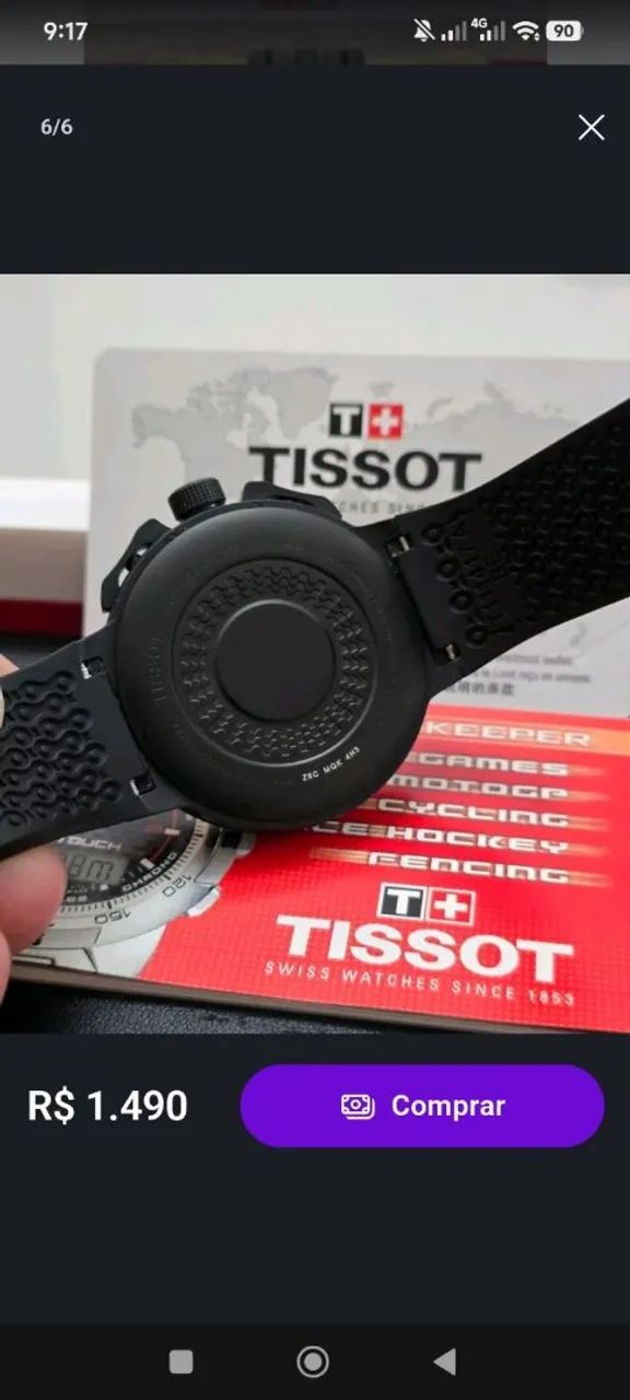 Tissot Chronograph 42mm - Swiss Made - Acessórios - Lavras da