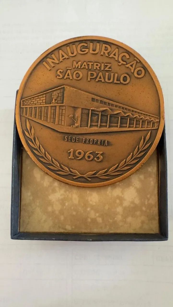 MEDALHA DE INAUGURAÇÃO DA SEDE DA TRANSPORTADORA ATLAS  - Foto 2