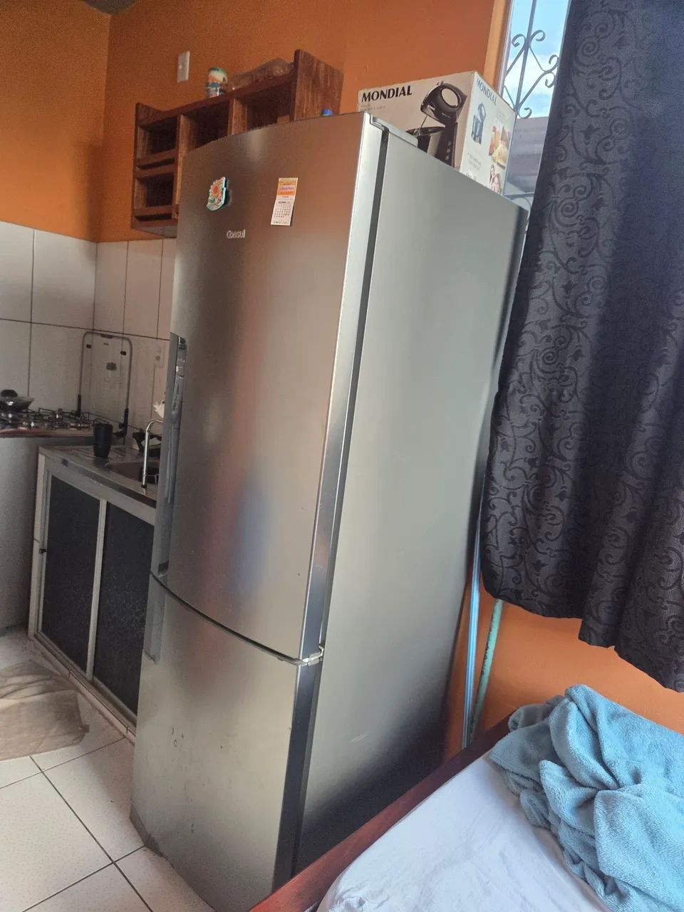 Geladeira Consul Inox pegando perfeitamente 