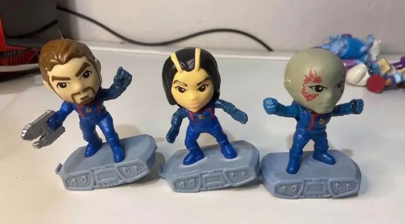 LOTE Bonecos dos guardiões da galáxia (Mc Donalds)