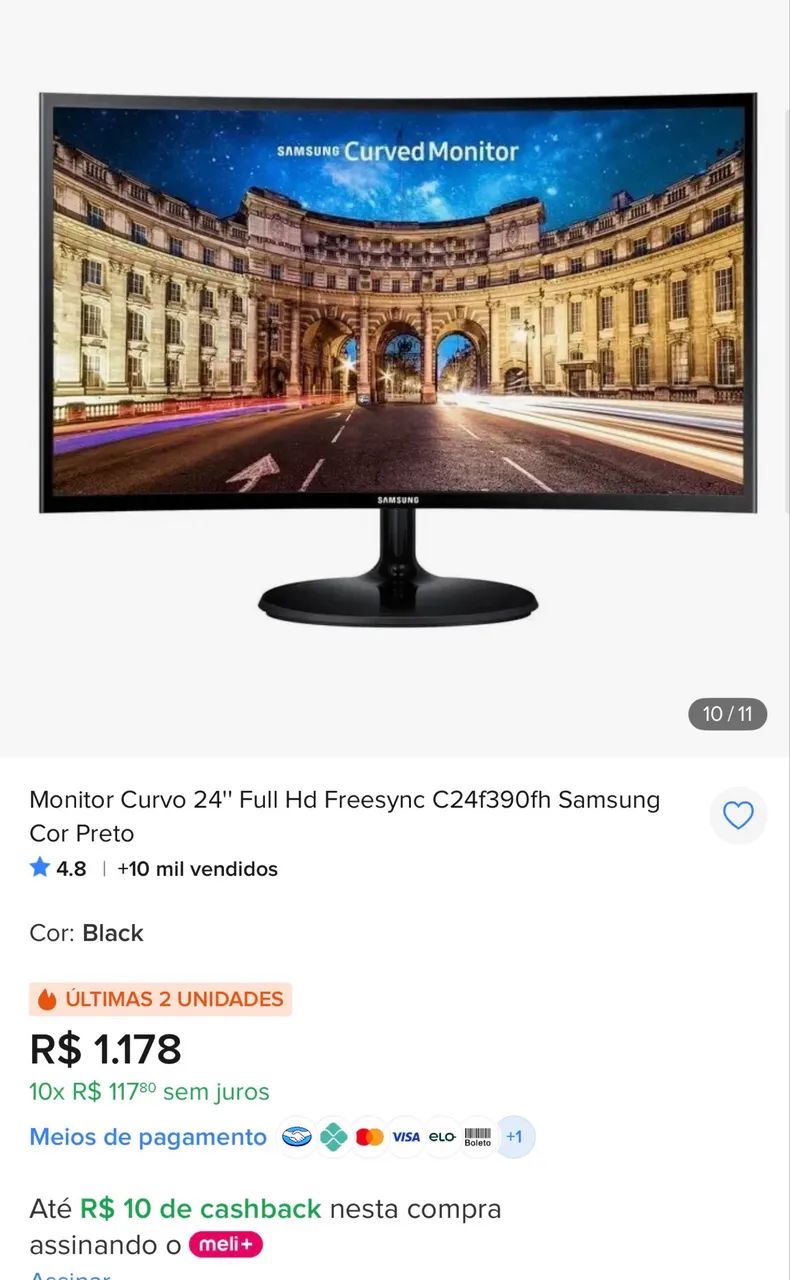 Monitor curvo da Samsung  - Foto 2