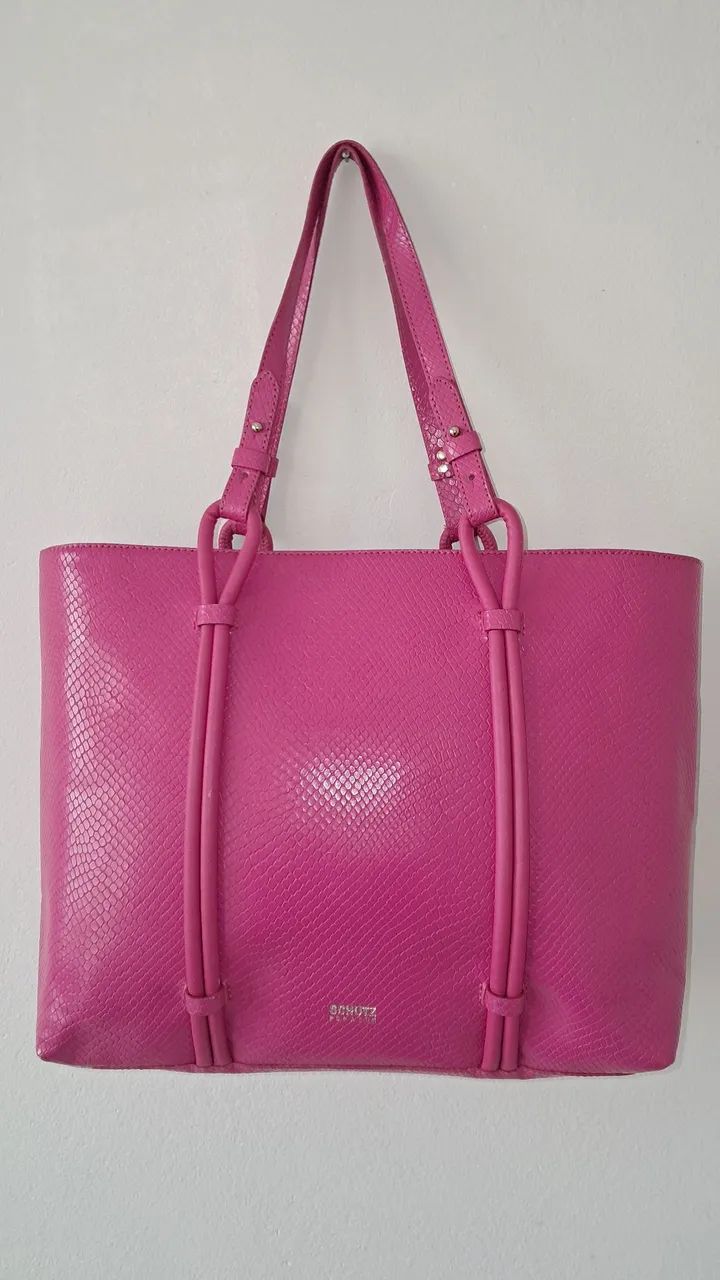 Exclusiva Bolsa Couro Grande Schutz Pink (Bolsa  Nova) - Foto 2