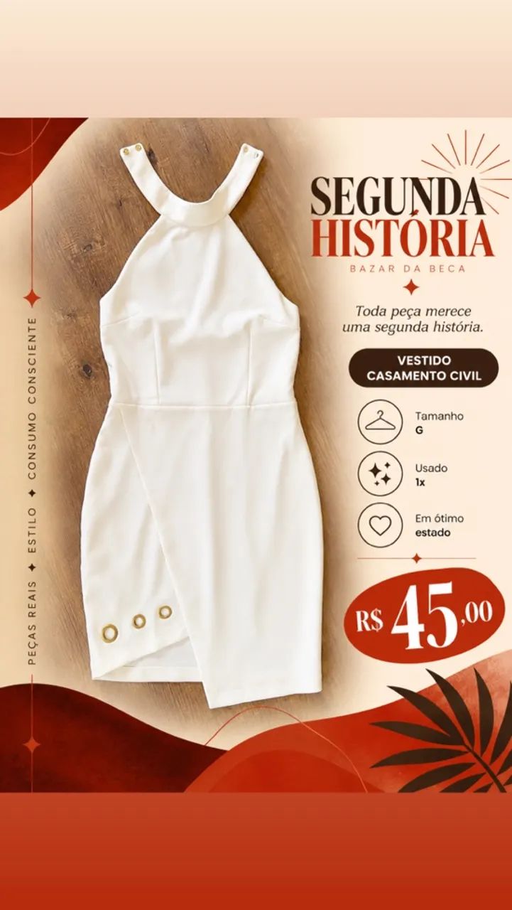 Vestido casamento civil 