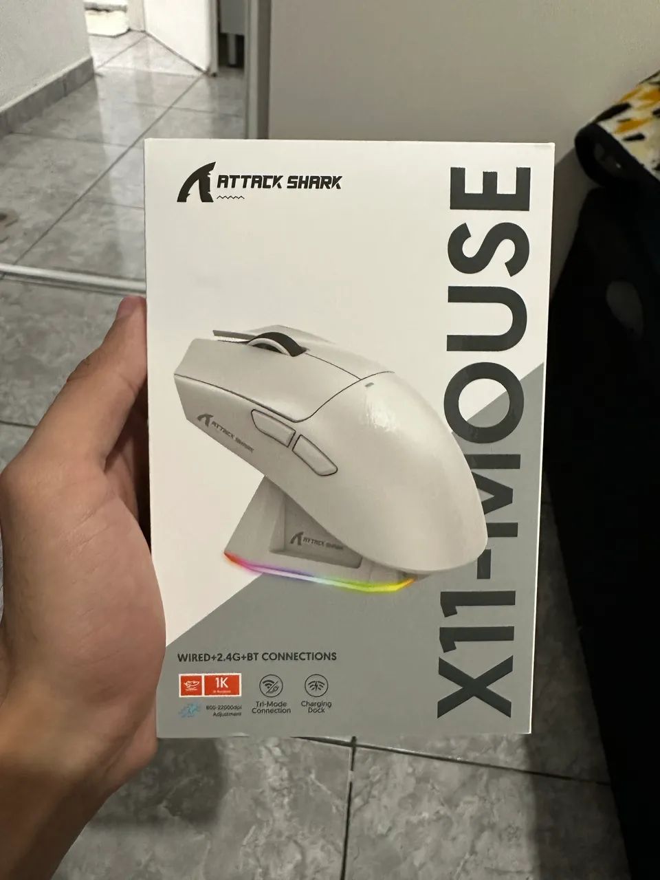 MOUSE ATTACKSHARK X11 BRANCO