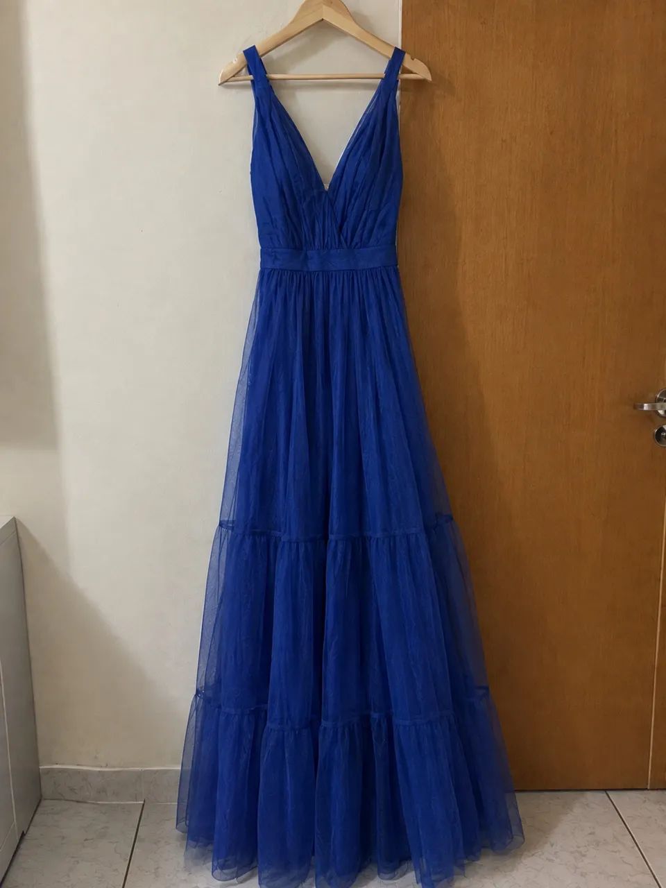 vestido festa azul royal 