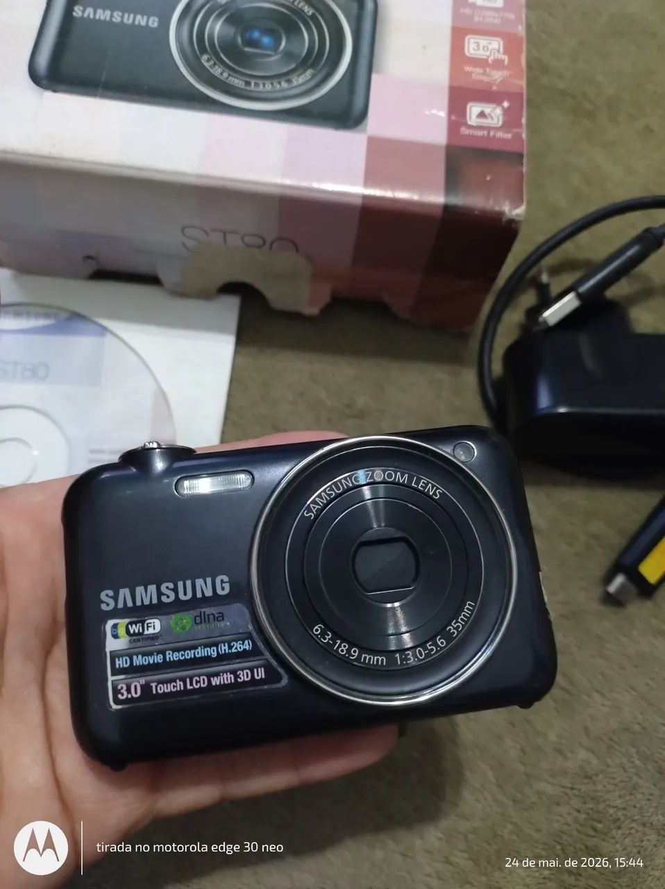 Câmera Samsung st80 completa funcionando perfeitamente  - Foto 2